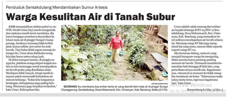 Sentak Dulang Cimenyan: Puluhan Keluarga Tak Bisa Akses Air Bersih