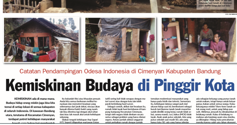 Lima Tulisan Tentang Kemiskinan Bandung Utara dan Cara Mengatasinya