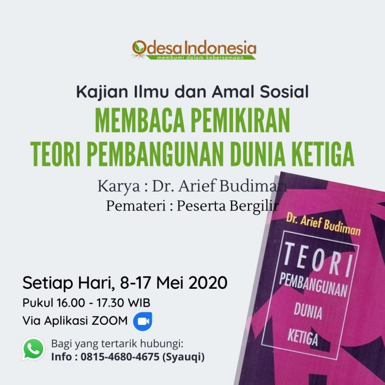 Kajian Teori Pembangunan Dunia Ketiga 8-17 Mei 2020