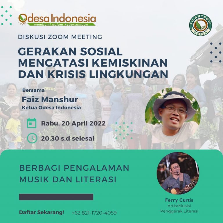 Undangan Diskusi Zoom Mengenal Model Gerakan Sosial Odesa Indonesia